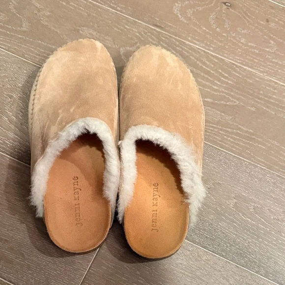 Jenni Kayne Shearling Lined Moc Clog Natural color size 39 - Picture 1 of 5